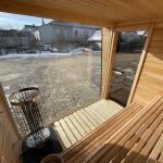 Каркасная сауна с панорамным окном по Финской технологии Сканди, фото 49