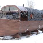 Баня Корабль 2,4*6,8 м, две комнаты, с террасой и полупанорамой, фото 26