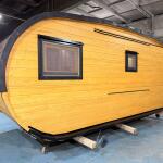 Баня овальная 3*6 метра с панорамным куполом и душевой , фото 30