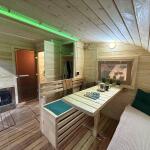 Баня овальная 3*6 метра с панорамным куполом и душевой , фото 32