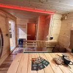 Баня овальная 3*6 метра с панорамным куполом и душевой , фото 33