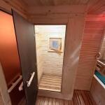 Баня овальная 3*6 метра с панорамным куполом и душевой , фото 38