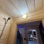 Баня овальная 3*6 метра с панорамным куполом и душевой , фото 40