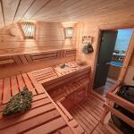 Баня овальная 3*6 метра с панорамным куполом и душевой , фото 42