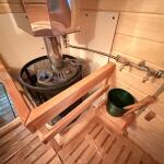 Баня овальная 3*6 метра с панорамным куполом и душевой , фото 44