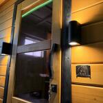 Баня овальная 3*6 метра с панорамным куполом и душевой , фото 49