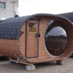 Баня овальная с панорамным куполом 2,4*4 м, две комнаты, фото 35
