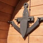 Баня овальная с панорамным куполом 2,4*4 м, две комнаты, фото 39