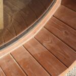 Баня овальная с панорамным куполом 2,4*4 м, две комнаты, фото 40