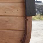 Баня овальная с панорамным куполом 2,4*4 м, две комнаты, фото 43