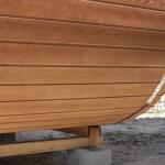 Баня овальная с панорамным куполом 2,4*4 м, две комнаты, фото 47