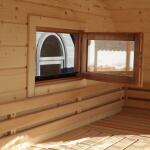 Баня овальная с панорамным куполом 2,4*4 м, две комнаты, фото 50