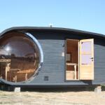 Баня овальная с панорамным куполом 3*6 м, две комнаты, фото 22