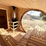 Баня овальная с панорамным куполом 3*6 м, две комнаты, фото 29