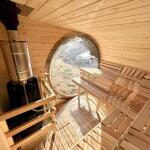 Баня овальная с панорамным куполом 3*6 м, две комнаты, фото 30