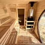 Баня овальная с панорамным куполом 3*6 м, две комнаты, фото 32