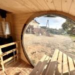 Баня овальная с панорамным куполом 3*6 м, две комнаты, фото 34