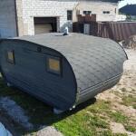 Баня овальная с панорамным куполом 3*6 м, две комнаты, фото 36