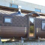 Квадро баня 6 метров с раздевалкой и панорамными окнами , фото 26