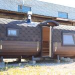 Квадро баня 6 метров с раздевалкой и панорамными окнами , фото 45