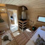 Квадро баня 6 метров с раздевалкой и панорамными окнами , фото 39