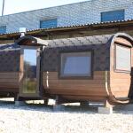 Квадро баня 6 метров с раздевалкой и панорамными окнами , фото 49