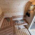 Баня парус 5 метров с душевой цвет дуб, фото 67