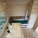 Баня парус 6 метров с летним душем цвет шоколад, фото 50