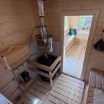 Баня парус 6 метров с летним душем цвет шоколад, фото 67