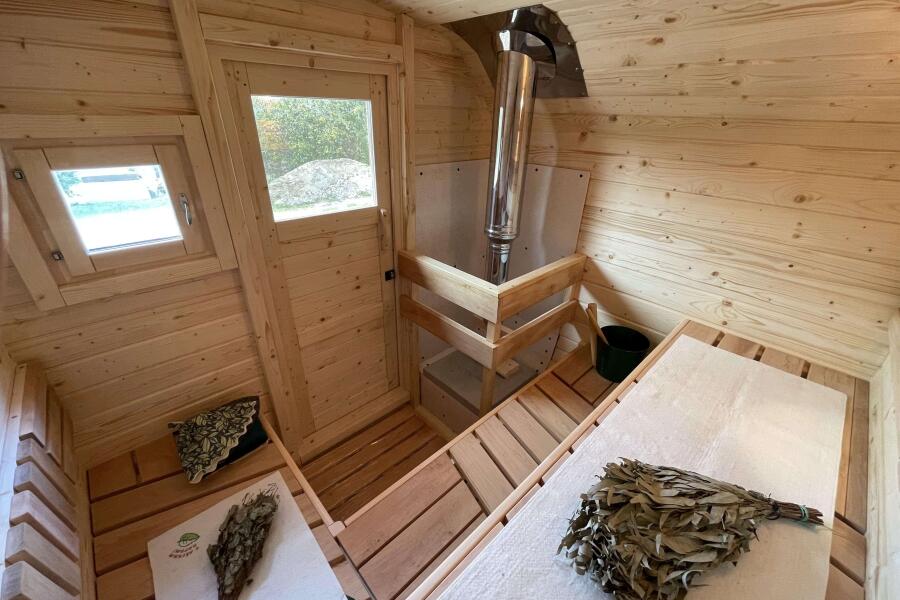 Квадро баня 2,5 м с козырьком, фото 6