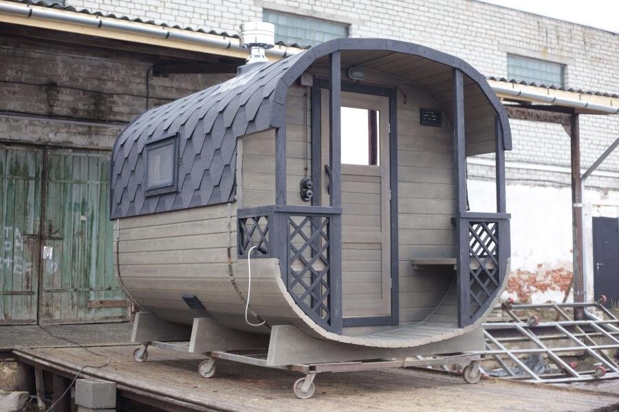 Квадро баня 3 м с козырьком, фото 2