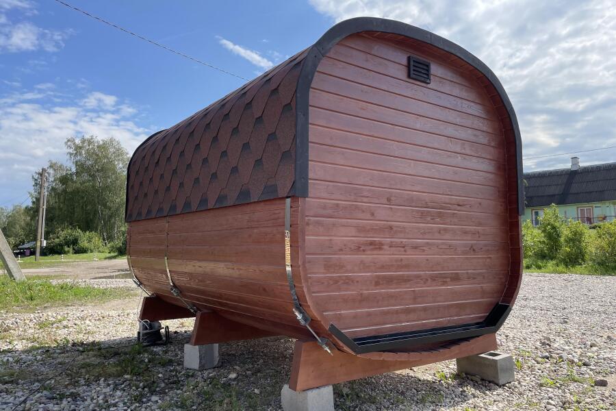 Квадро баня 3,5 м с козырьком, боковой вход, фото 4