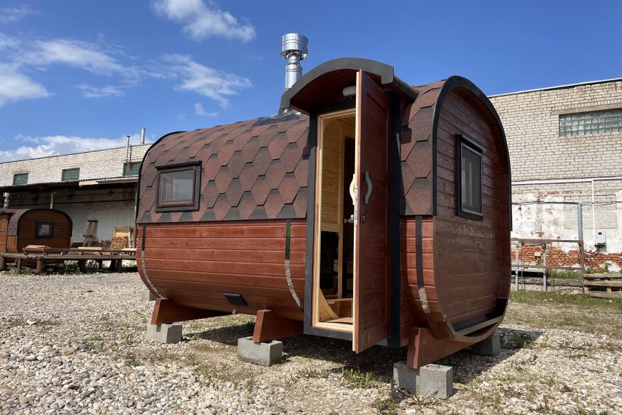 Квадро баня 3,5 м с козырьком, боковой вход, фото 6