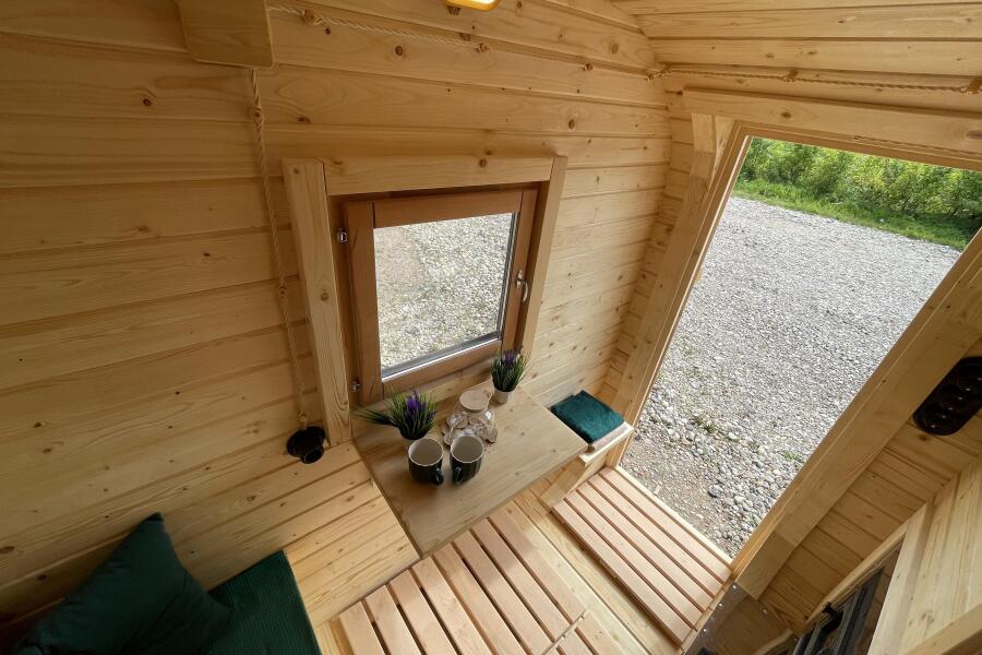 Квадро баня 3,5 м с козырьком, боковой вход, фото 8