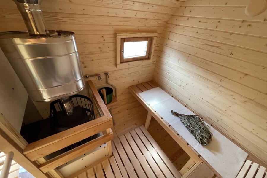 Квадро баня 3,5 м с козырьком, боковой вход, фото 11