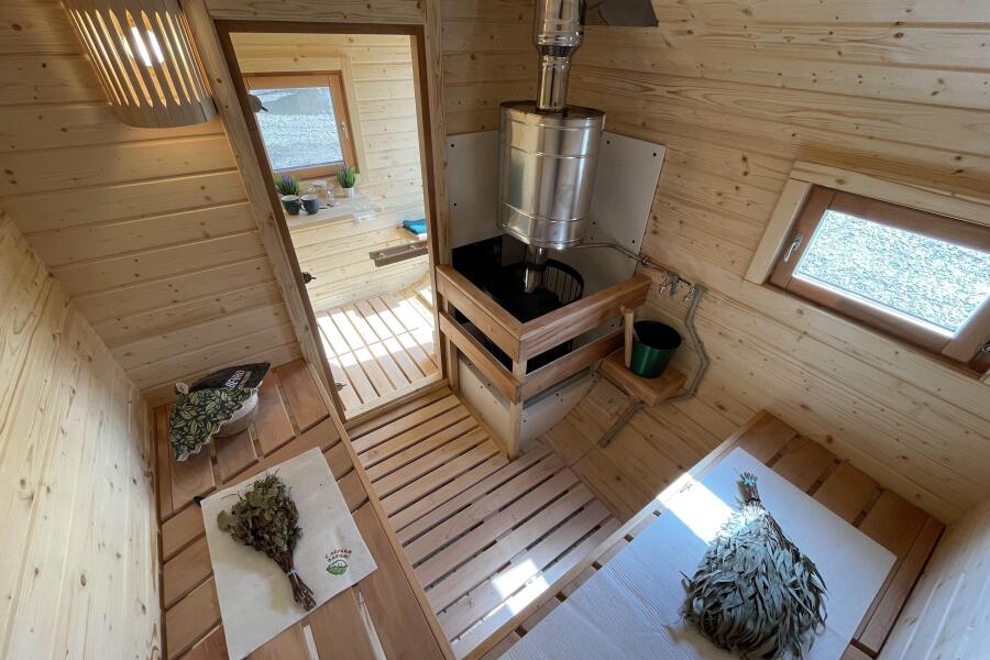 Квадро баня 3,5 м с козырьком, боковой вход, фото 12