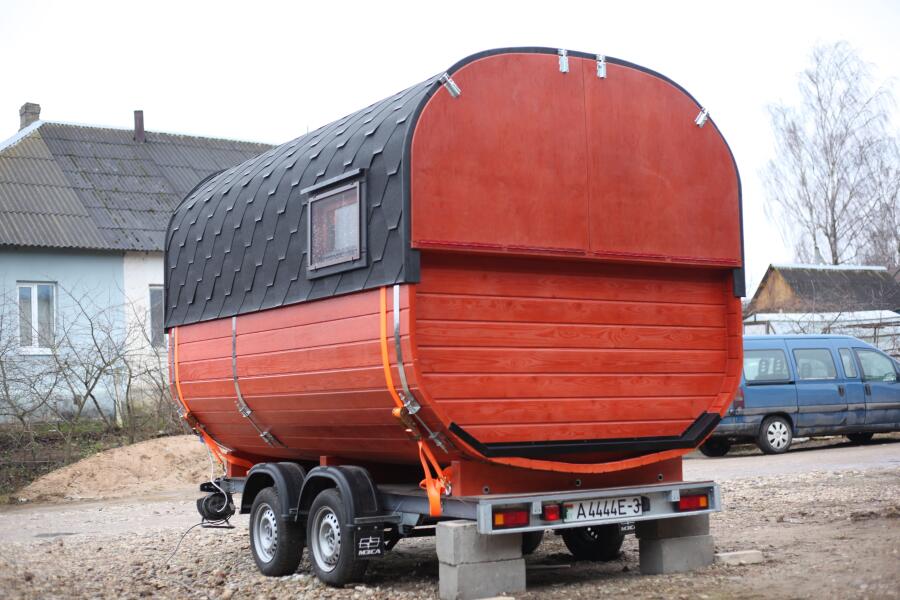 Квадро баня 3,5 м с козырьком, боковой вход, фото 13