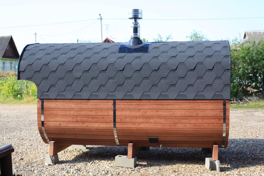 Квадро баня 4 м с козырьком, фото 3