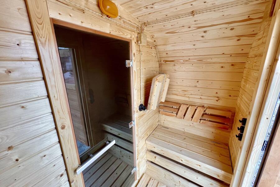 Квадро баня 4,5 м с козырьком, фото 3