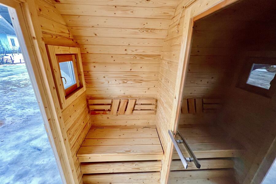 Квадро баня 4,5 м с козырьком, фото 4