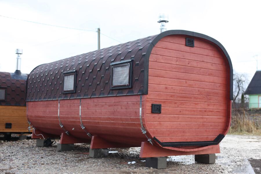 Квадро баня 6 м с козырьком, 3 комнаты, боковой вход, фото 3