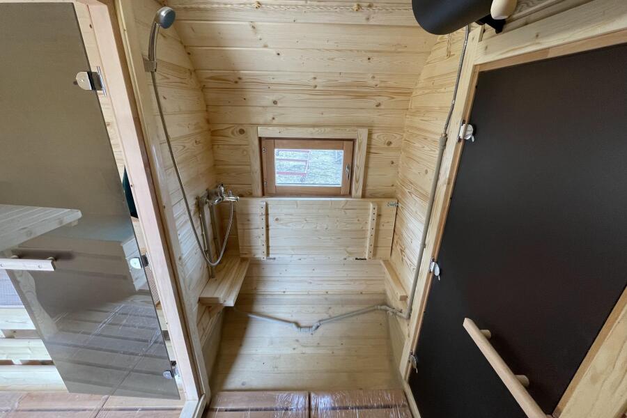 Квадро баня 6 м с козырьком, 3 комнаты, боковой вход, фото 6