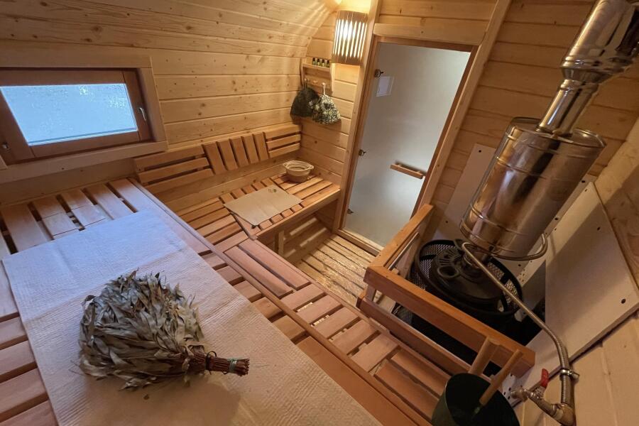 Квадро баня 6 м с козырьком, 3 комнаты, боковой вход, фото 9