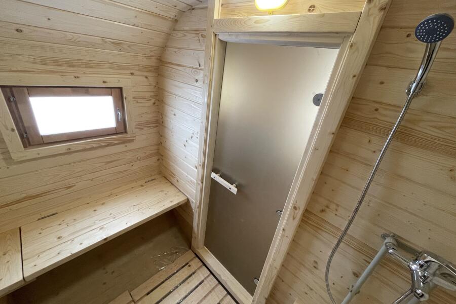 Квадро баня 6 м с козырьком, 3 комнаты, боковой вход, фото 13