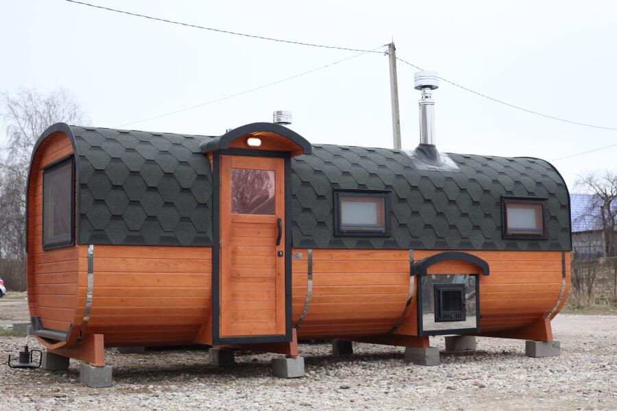 Квадро баня 6 м с козырьком, 3 комнаты, боковой вход, фото 16