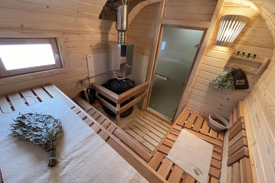 Квадро баня 6 м с козырьком, 3 комнаты, боковой вход, фото 22