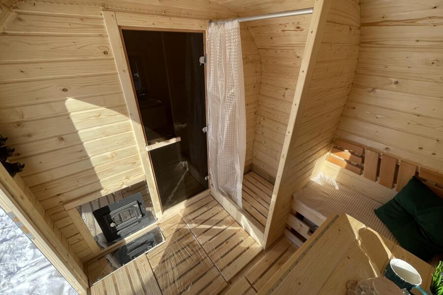 Квадрохаус баня 4 м с козырьком, боковой вход , фото 5