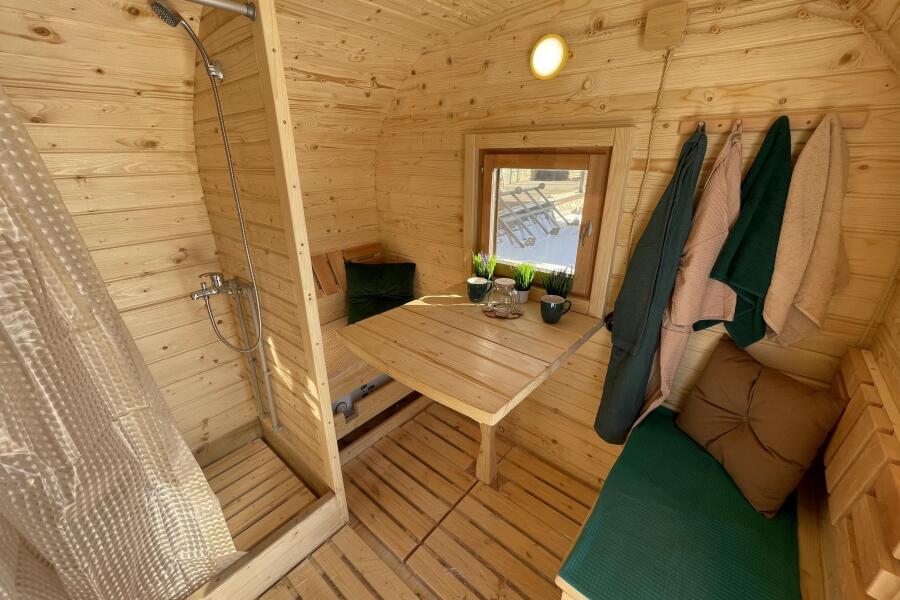 Квадрохаус баня 4 м с козырьком, боковой вход , фото 7