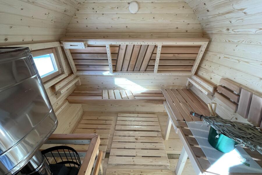 Квадрохаус баня 4 м с козырьком, боковой вход , фото 10