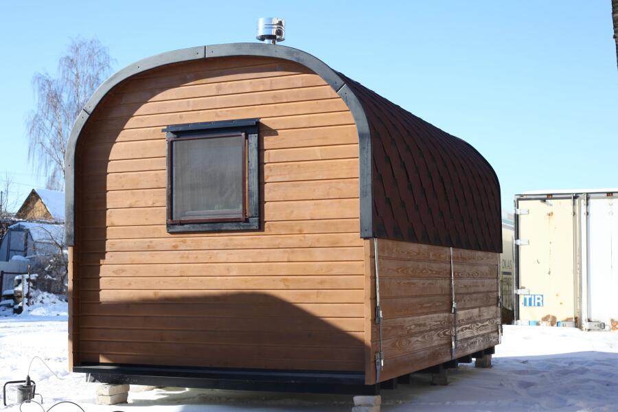Квадрохаус баня 4 м с козырьком, боковой вход , фото 11